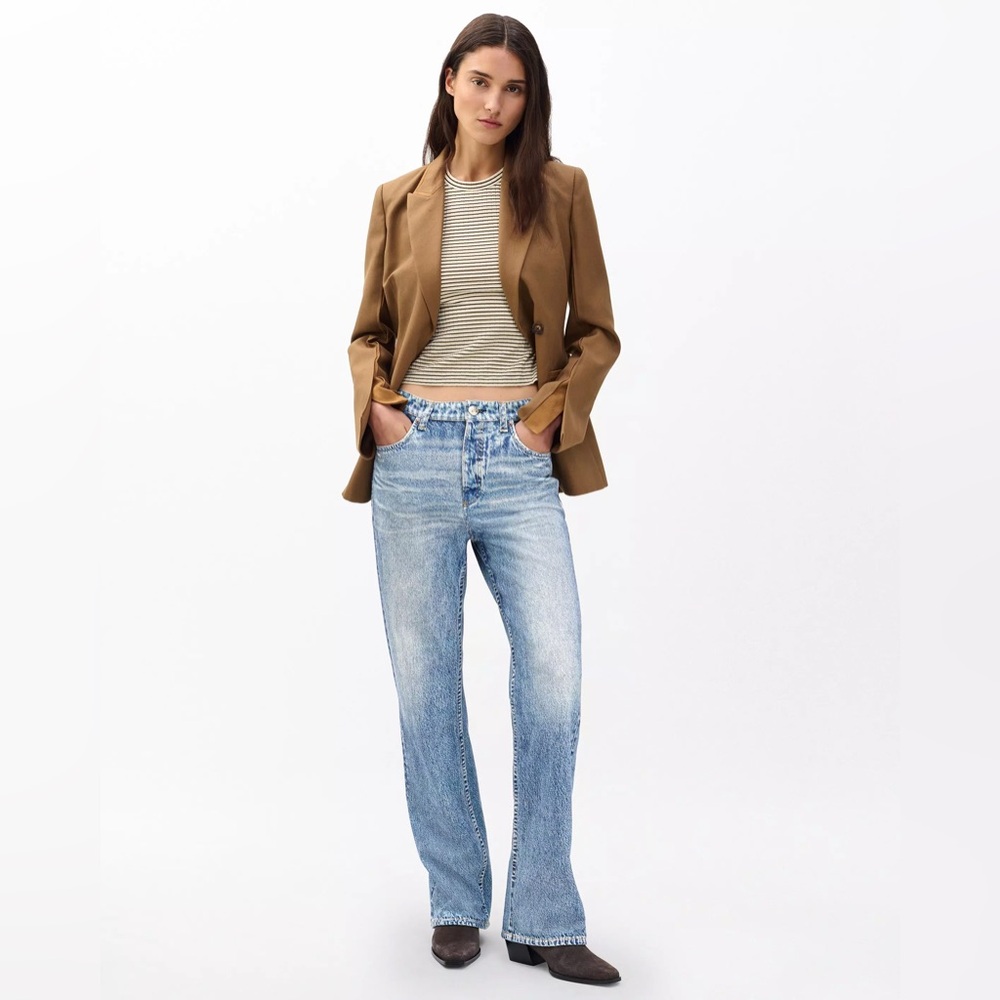 Rag & Bone Miramar Shea High-Rise Straight-Leg Jeans 27 NWT